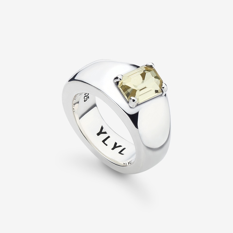 [YLYL Atelier] Tofu ring Silver, BUTTER