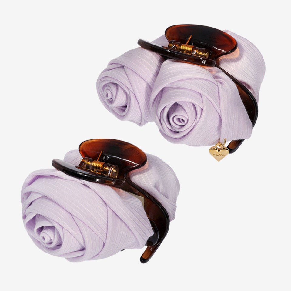 Rosy-rose hair claw, LILAC