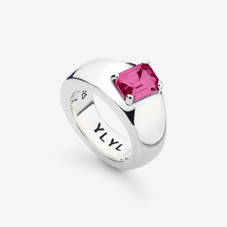 [YLYL Atelier] Tofu ring Silver, ROSE